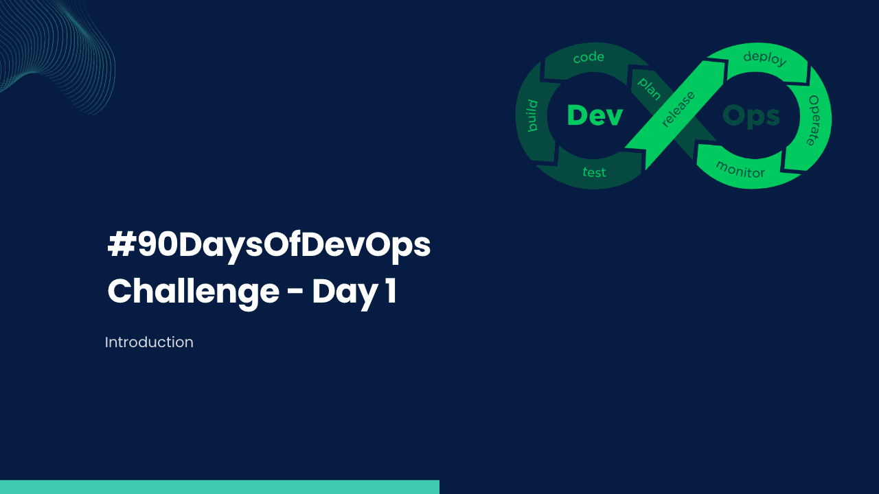 #90DaysOfDevOps Challenge - Day 1 - Introduction