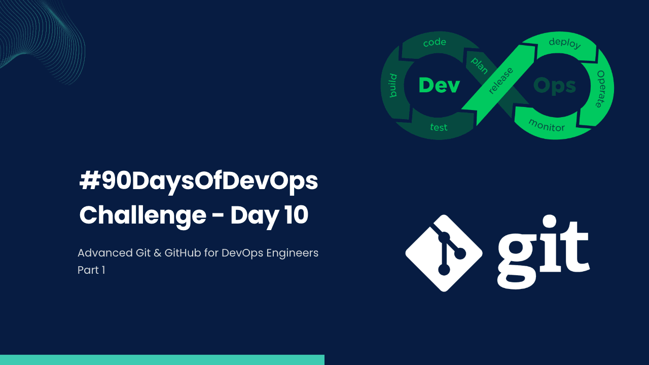 #90DaysOfDevOps Challenge - Day 10 - Advanced Git & GitHub for DevOps Engineers Part 1