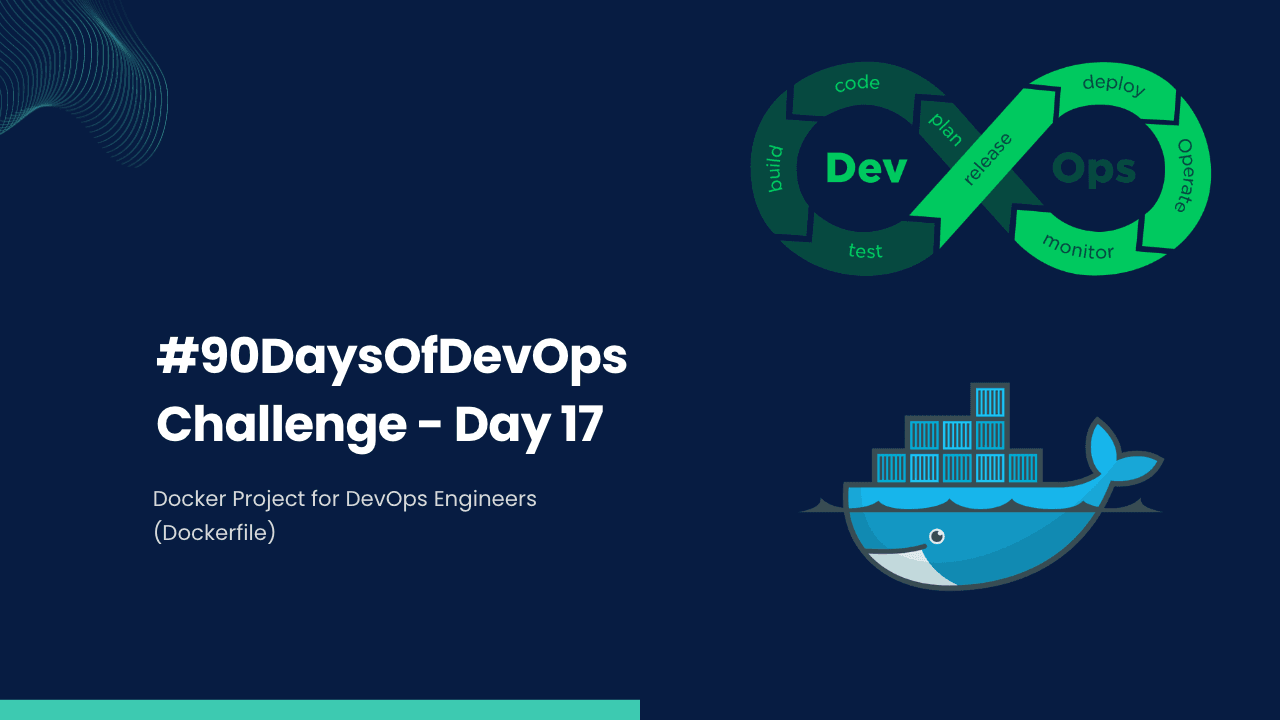 #90DaysOfDevOps Challenge - Day 17 - Docker Project for DevOps Engineers (Dockerfile)