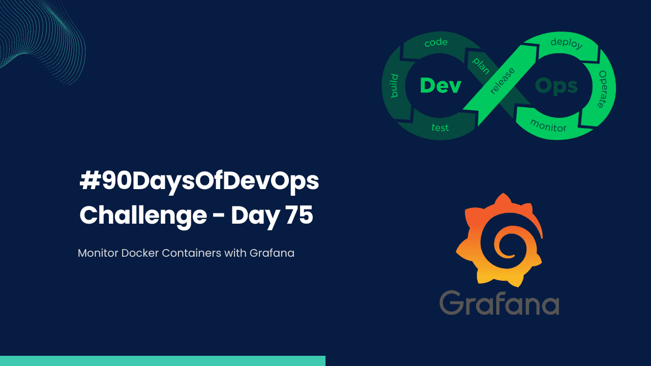 #90DaysOfDevOps Challenge - Day 75 - Monitor Docker Containers with Grafana